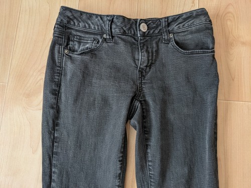 American Eagle Outfitters Super Stretch Skinny Jeans Black Womens Size 4 xlong - Picture 6 of 8