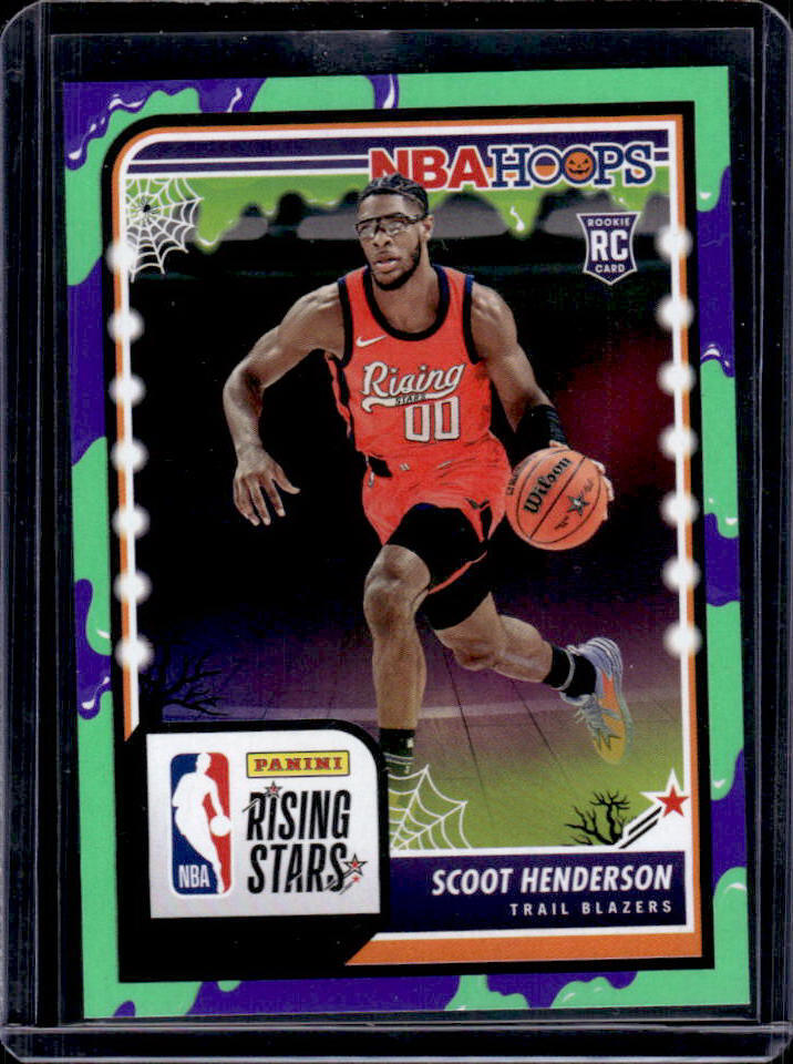 2023-24 Hoops Haunted Hoops Scoot Henderson Slime RC #280