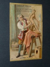 CHROMO 1885-1910 CHOCOLAT POULAIN PIERRE PUGET SCULPTEUR SCULPTURE ART ARTISTE