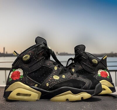 Nike Air Jordan 6 Retro  Chinese New Year  Men 8 /Wmns 9.5 AA2492-021 Black Gold