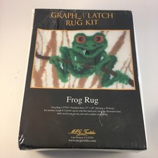 MCG Textiles Graph N' Latch Frog Rug Latch Hooking Kit 37761 27" x 20" NEW