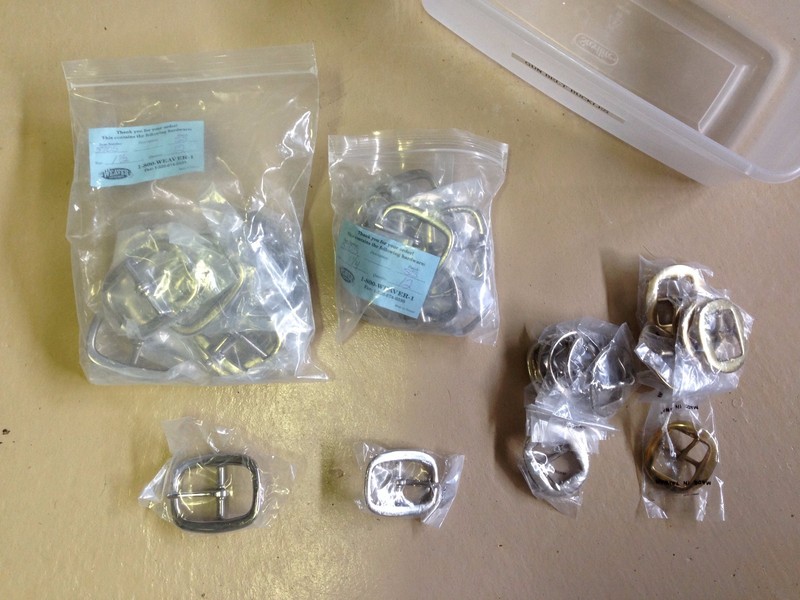 Lot 36 Stainless Steel Solid Brass Cart Halter Buckle Horse Tack Hardware New 22