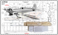 Acro Sportster 44" Wingspan RC Airplane Kit Laser Cut Balsa & Ply Short Kit