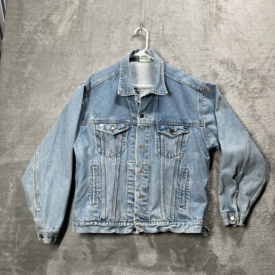Vintage Blitz Studios Denim Embroidered Flintstones Jacket Size M
