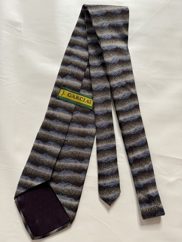 J Garcia Neck Tie 100% Silk Stripes 56” X 3.75” - Picture 6 of 9