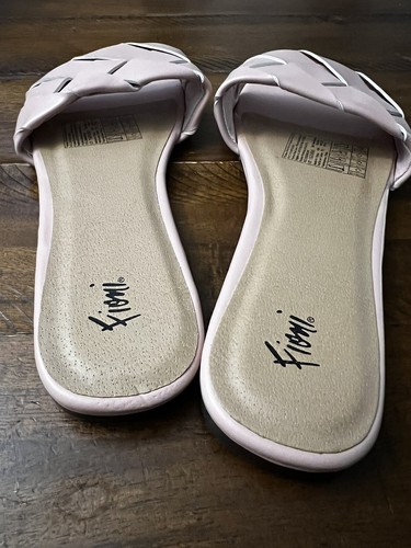 Nuevo con caja Fioni para mujer Mercer tejido deslizante beige talla 11 - Imagen 2 de 4