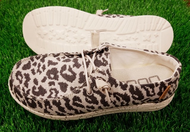 Hey Dude Womens Wendy Woven Cheetah Grey 10 for sale online | eBay