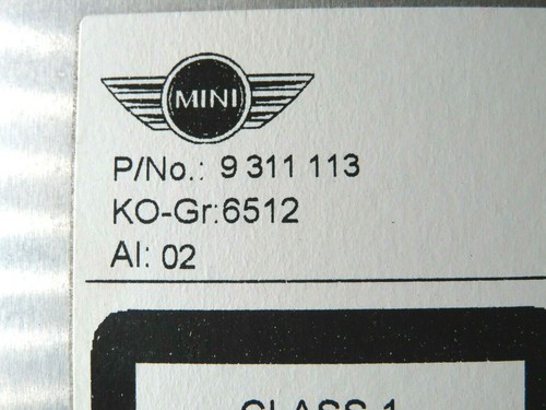 Unidad de sistema de navegación MINI Champ 2 genuino usado con DAB y GPS R56 LCI 93113 - Imagen 5 de 5