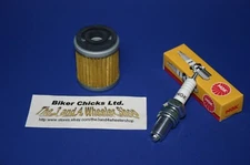YAMAHA 83-85 YTM200 Tri-Moto Tune Up Kit NGK Spark Plug & Oil Filter