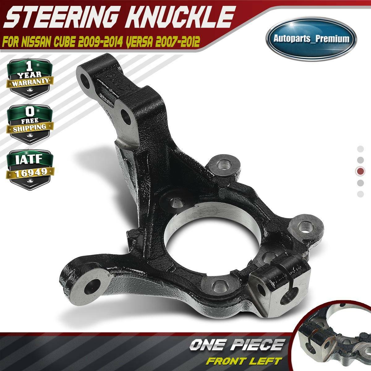 Steering Knuckle Front Left for Nissan Cube 0914 Versa 0712 1.6L 1.8L