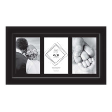 Multi Aperture Photo Frame Wood Glass Holds 3 4 or 5 Picture Collage Photos DIY