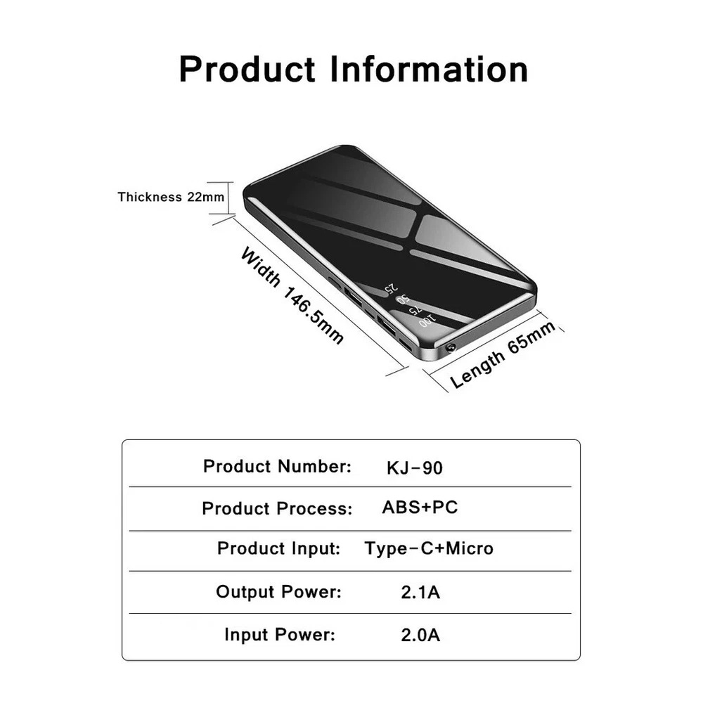 Power Bank 50000mah PORTABLE 100% PowerBanks High Quality