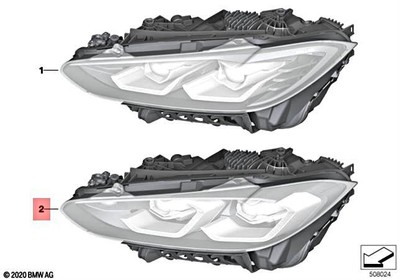 Genuine BMW BMW I M3 G22 G23 G26 G80 HEADLIGHT LASER LIGHT RIGHT 