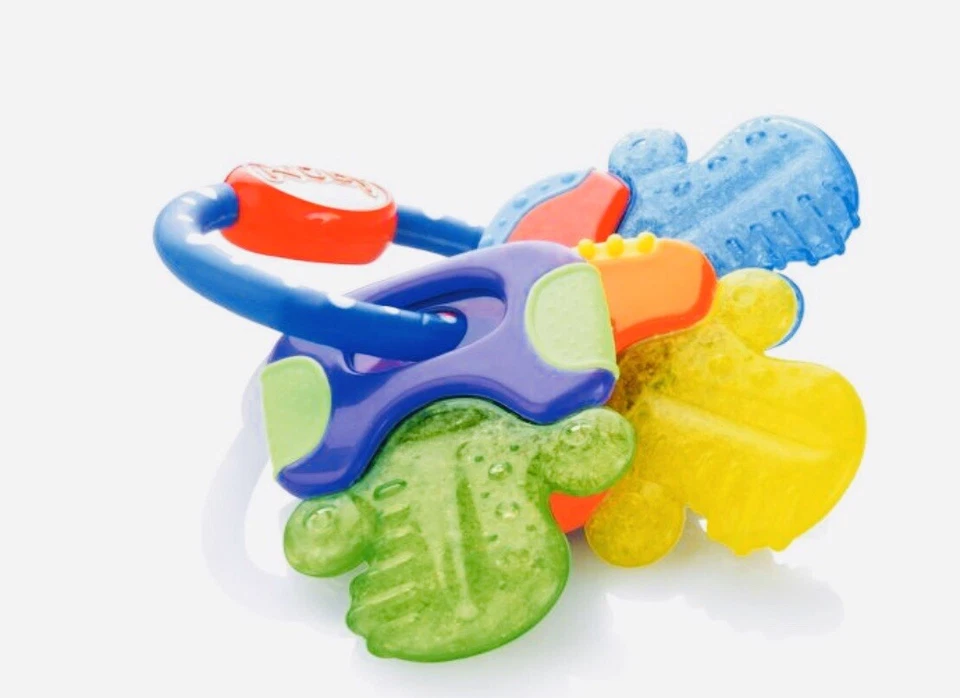 Nuby Ice Gel Teether Keys- Brand New- Ages 3 months+- Multiple Teething Surfaces - Image 2 of 4