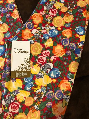 Disney Collection for LulaRoe OS Leggings DAISY DUCK Flowers Fast Shipping ***** - Picture 2 of 4