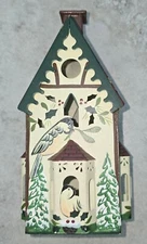 Lenox Winter Greetings Metal Tea Light Candle House