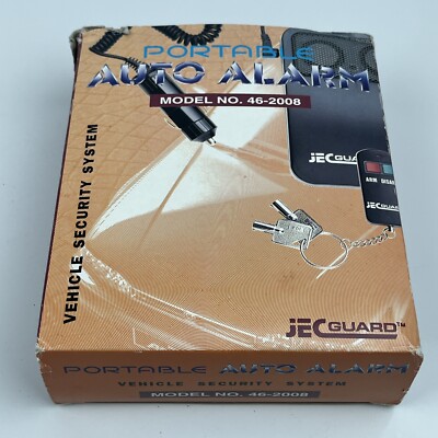 NEW Vintage Security Remote Vehicle Alarm System Model 46-2008 JEC Guard