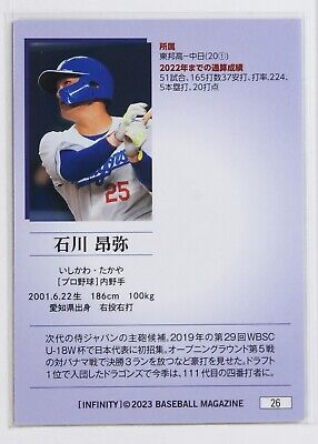 Takaya ISHIKAWA (BASEBALL) - 2023 BBM sports Trading Holo Takaya ISHIKAWA (BASEBALL) - 2023 BBM sports Trading Holo