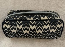 Raro! Borsa cosmetica Missoni for Target bianco e nero chevron/zigzag
