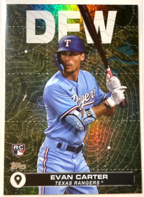 Evan Carter 2024 Topps Series 2 City To City Insert DFW Texas CTC-16 Rookie
