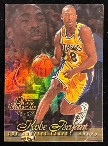 Kobe Bryant 1996-97 FLAIR SHOWCASE SHOWTIME #SECT 1 ROW 1 SEAT 31 ROOKIE NrM-GM+