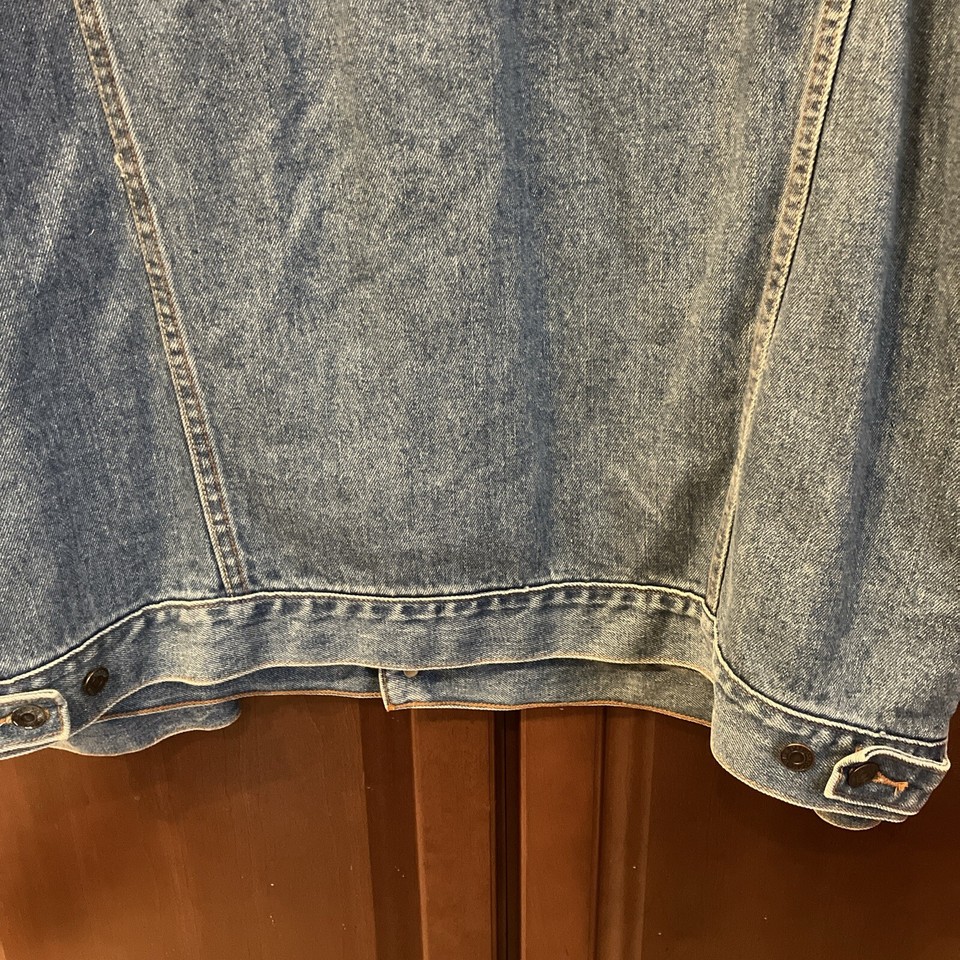 Levis Standard Trucker Jacket Mens 70507 Red Tab Nicely Faded Jeans