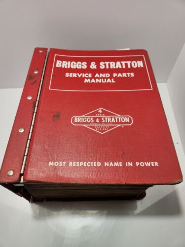 Vintage BRIGGS and STRATTON SERVICE and PARTS MANUAL Book. Repair info.