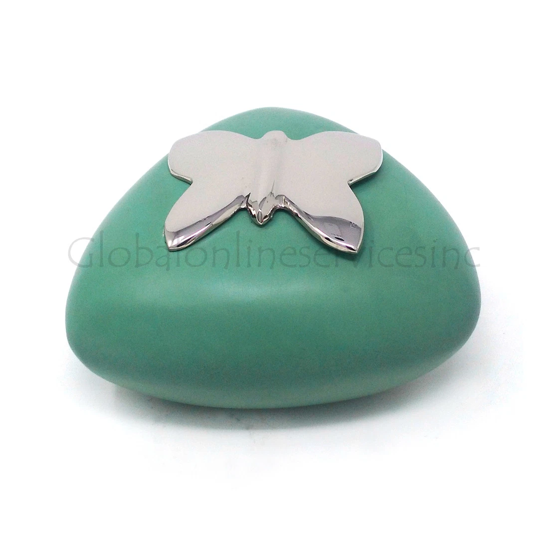Mediano Verde Corazón Mariposa Para Humano Cenizas
