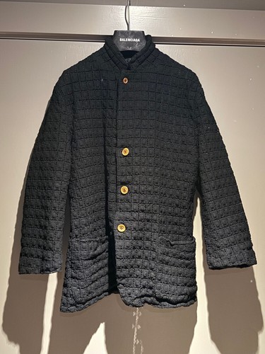 COMME DES GARCONS BLACK LACE BUTTONED UP JACKET SMALL UK 8/10