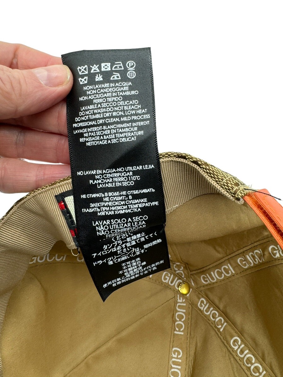 The North Face Gucci GG All Over Logo Baseball Cap Hat Khaki The North Face Gucci GG All Over Logo Baseball Cap Hat Khaki