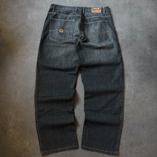 Pelle Pelle 2000er Hip Hop Baggy Jeans Straght Oldschool Hose Gr. 38/34 Grau