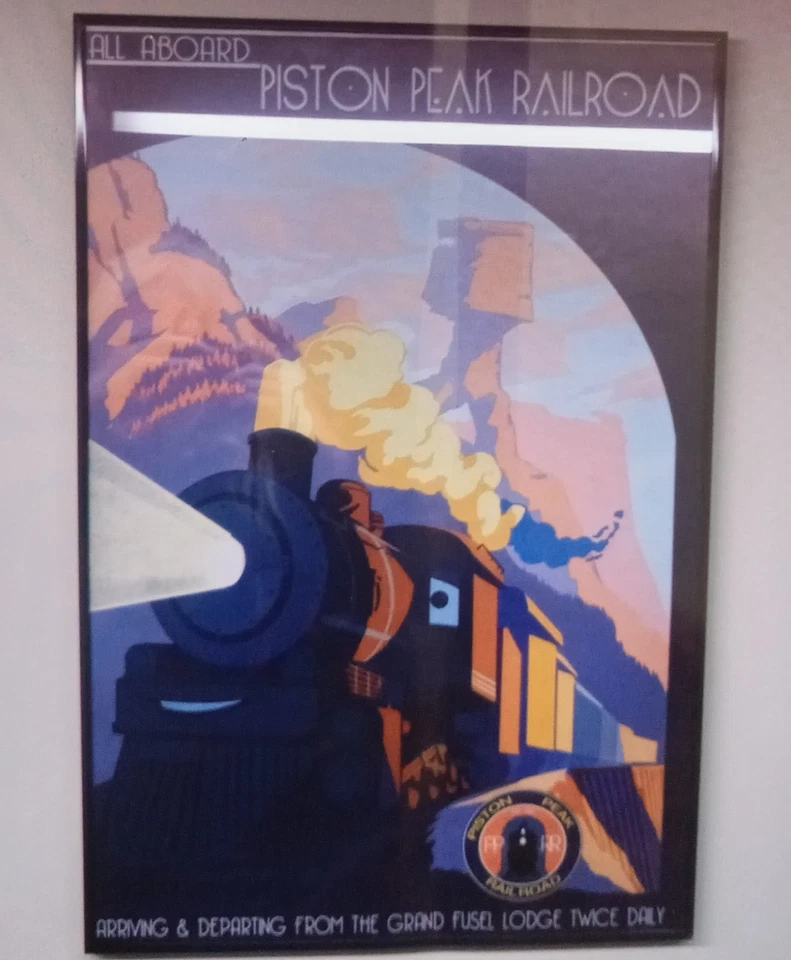 Pósters de arte ferroviario James Macfarlane raros, enmarcados, clásicos Foto 2 de 4