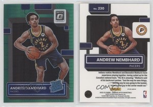 2022 Panini Donruss Optic Rated Hyper Green Prizm Andrew Nembhard #230 Rookie RC
