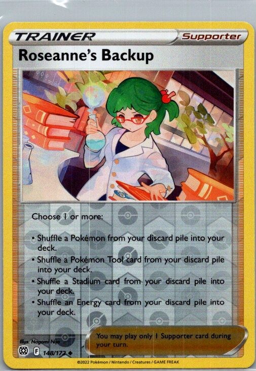 Roseanne's Backup 148/172 Uncommon SWSH09: Brilliant Stars Pokemon Reverse Holo