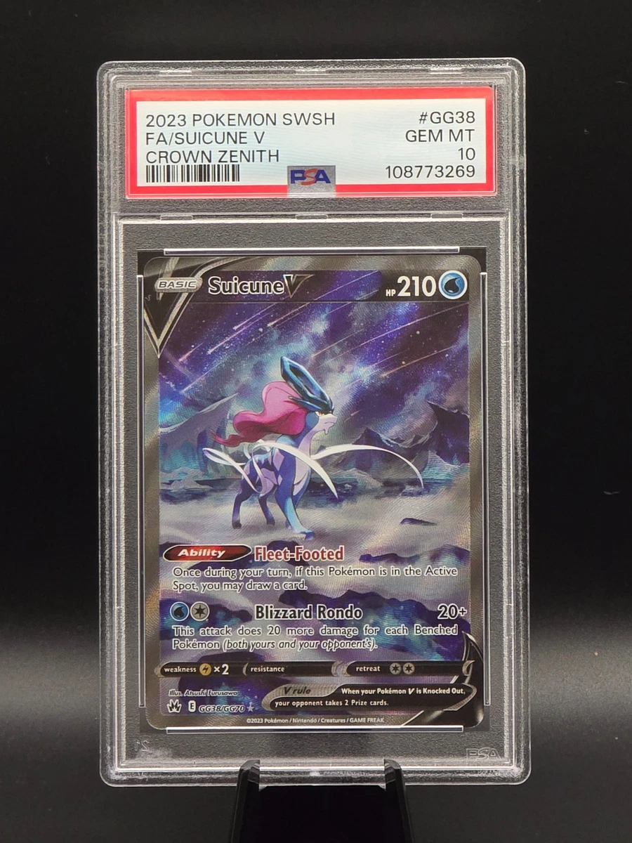 Suicune V GG38/GG70 Crown Zenith: Galarian Gallery for sale | eBay