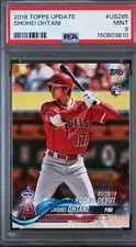 Shohei Ohtani 2018 Topps Update Series - Rookie Debut #US285 (RC) PSA 9 MINT!