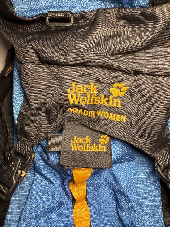 Jack Wolfskin Negro/Azul AGADIR MUJER Senderismo Mochila de Viaje 65-70L Bolso Grande Foto 2 de 4