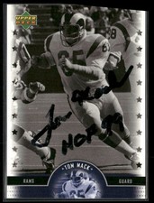 2005 Upper Deck Legends Tom Mack Auto Los Angeles Rams #20