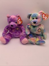 Rare TY Beanie Babies 10 Years Commemorative Official Club Bears