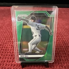 Panini Prizm Green Prizm Owen Hall #221 Detroit Tigers Baseball 2024 Card