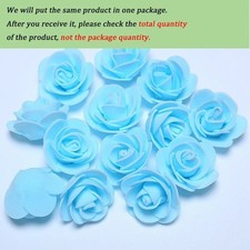 50/500 Wholesale 3CM Artificial Flowers Foam Rose Heads Wedding Party Dec