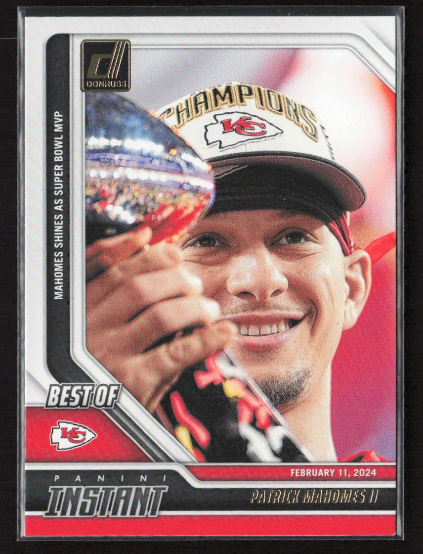 Patrick Mahomes II 2024 Donruss #12 Best of Panini Instant Kansas City Chiefs