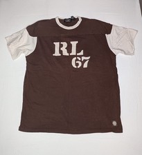 Ralph Lauren Men's L Vintage Vtg Brown Shirt 90s Y2K