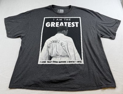 Muhammad Ali ''I Am The Greatest'' EVEN BEFORE I KNEW Sz 3XL XXL Gray MENS T Shirt