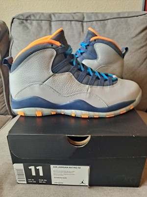 Air Jordan Retro 10 X Bobcat Size 11 New 310805-026 Blue Orange 