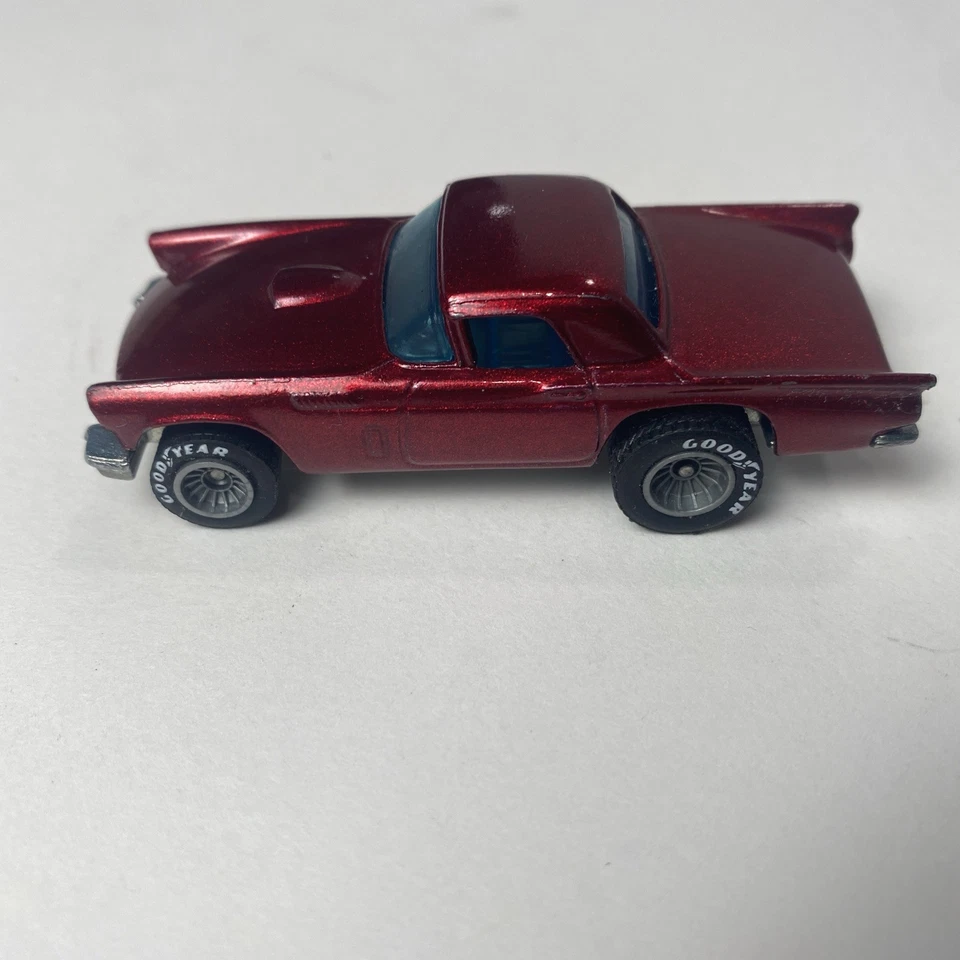 Vintage Hot Wheels 57 T-bird Red Real Riders RR Grey Hub - Image 3 of 4