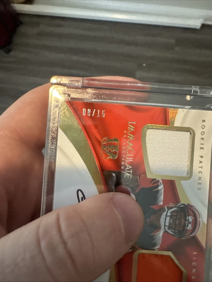 2017 Panini Immaculate Joe mixon Rpa /15 - Image 3 of 3