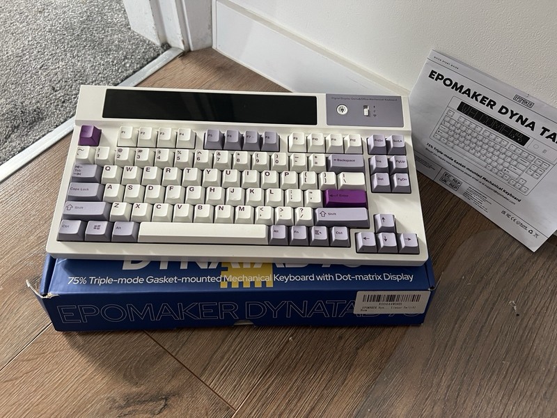 EPOMEKER Dynatab 75 Custom Mechanical Keyboard Purple