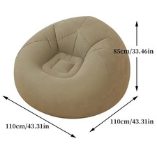 Large Lazy Inflatable Sofa Chairs PVC Lounger Seat Bean Bag Sofas Pouf Puff Cou