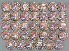 SD Character Badge Set 34 Types Yuusuka Original Pins Collectible Used